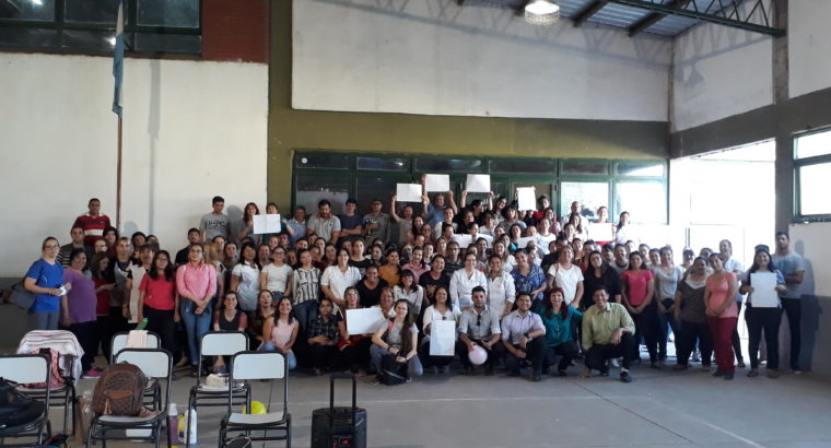 Jornada de Educación Cooperativa en las Aulas, Aprender a Cooperar – Cooperar para Aprender, en la localidad de La Paz.