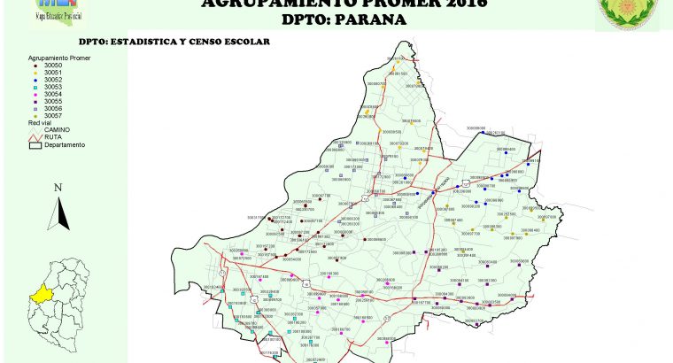 Mapa Agrupamiento Promer. Paraná