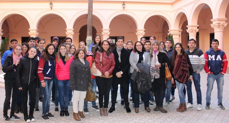 Panozzo recibió a estudiantes del Instituto Mariano Moreno de Hasenkamp