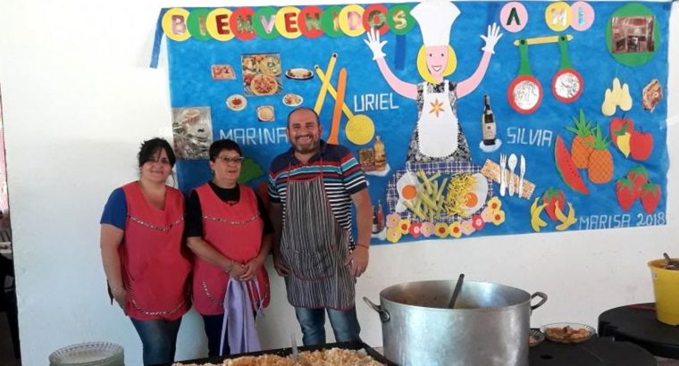 Agentes de cocina de La Paz pintaron y decoraron comedores de escuelas