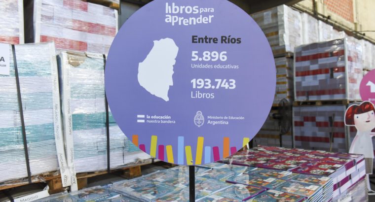 Más de 190 mil libros para estudiantes entrerrianos