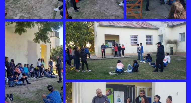 Rosario del Tala: Simulacro del Plan de Evacuación de la escuela secundaria 11