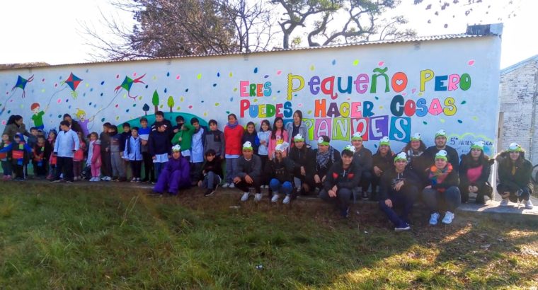 Rosario del Tala | En la escuela 23 inauguran un mural hecho por estudiantes de secundaria