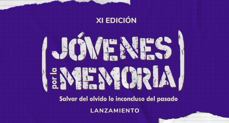 Lanzamiento de la XI Edición de JÓVENES POR LA MEMORIA 2023
