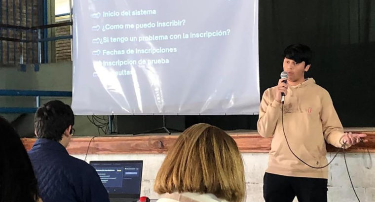 Estudiantes técnicos desarrollaron un sistema de inscripción para secundarias de Villaguay