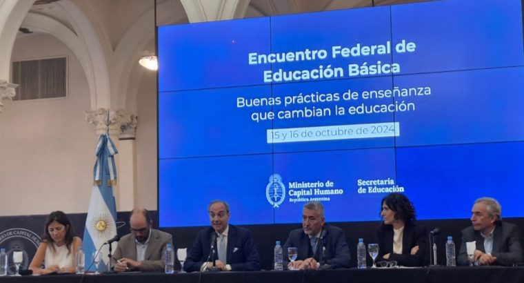 Entre Ríos estuvo presente en el Encuentro Federal de Educación Básica