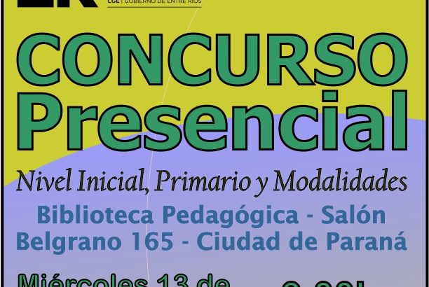 Dptal Paraná – Convocatoria Concurso Cargos de Mayor Jerarquía e Ingreso – 13 de Noviembre 2024 – Nivel Inicial – Nivel Primario y Modalidades