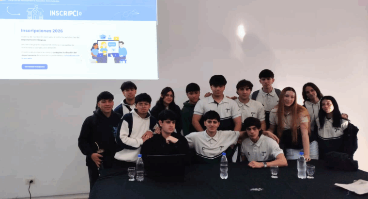 Sistema web creado por estudiantes ya habilitó la inscripción 2026 a secundarias de Villaguay