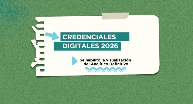 Se habilitó la visualización del Analítico Definitivo de la Credencial de Puntaje Digital para docentes